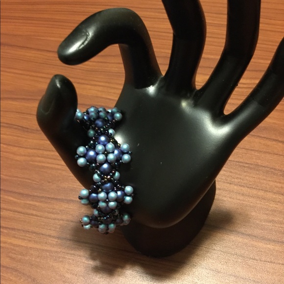 Swarovski Crystal Pearl Beaded Bracelet B13 - Picture 5 of 5