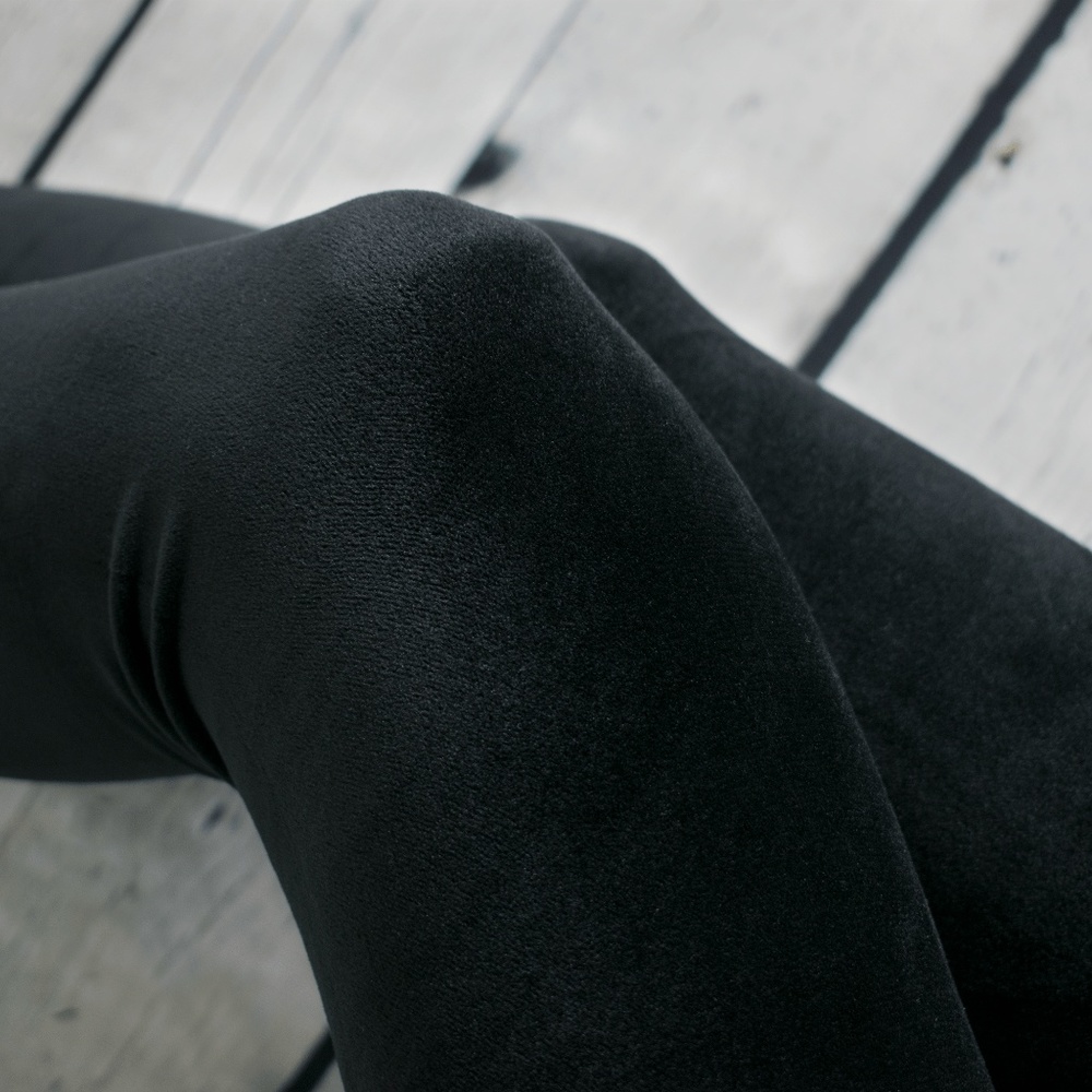 Black Velour Leggings