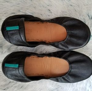 Tieks ,  black leather ballet flats