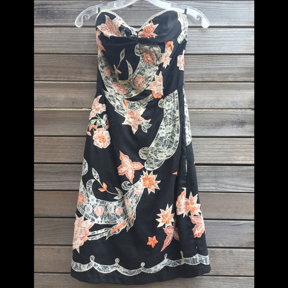 Corey Lynn Calter Strapless Holiday Dress.