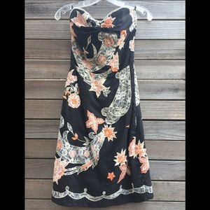 Corey Lynn Calter Strapless Holiday Dress.