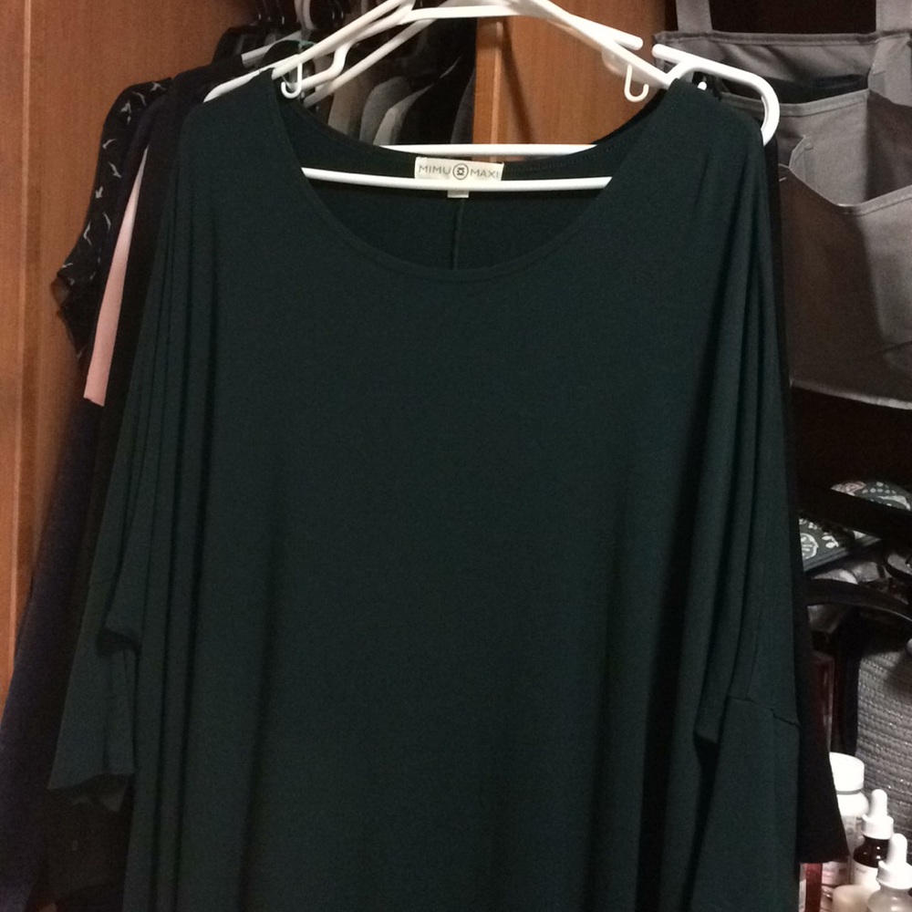 MIMUMAXI Evergreen “Forest Green” Frock