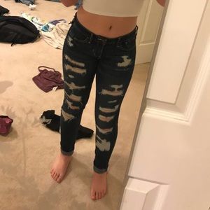 Hollister ripped jeans