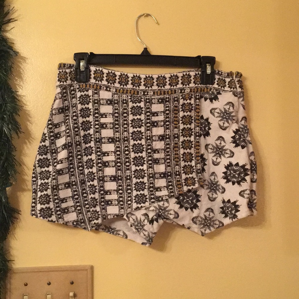 FREE PEOPLE Aztec Printed Skort