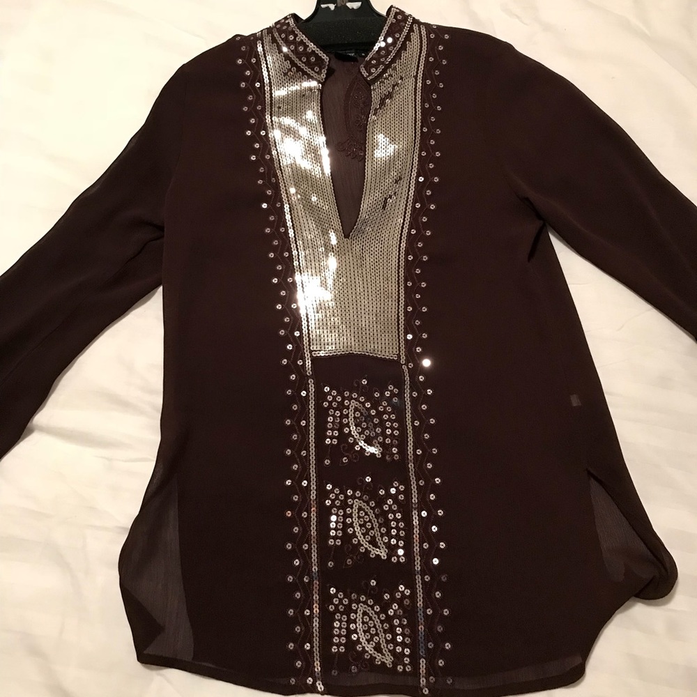 Brown and Silver . Very sexy tunic.