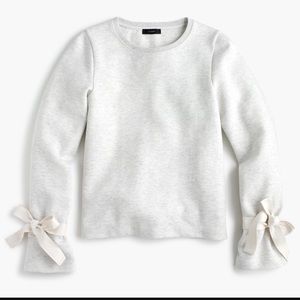 J Crew Tie Sleeve Sweatshirt