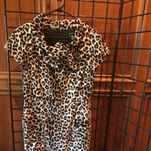 Leopard Print Midi Dress