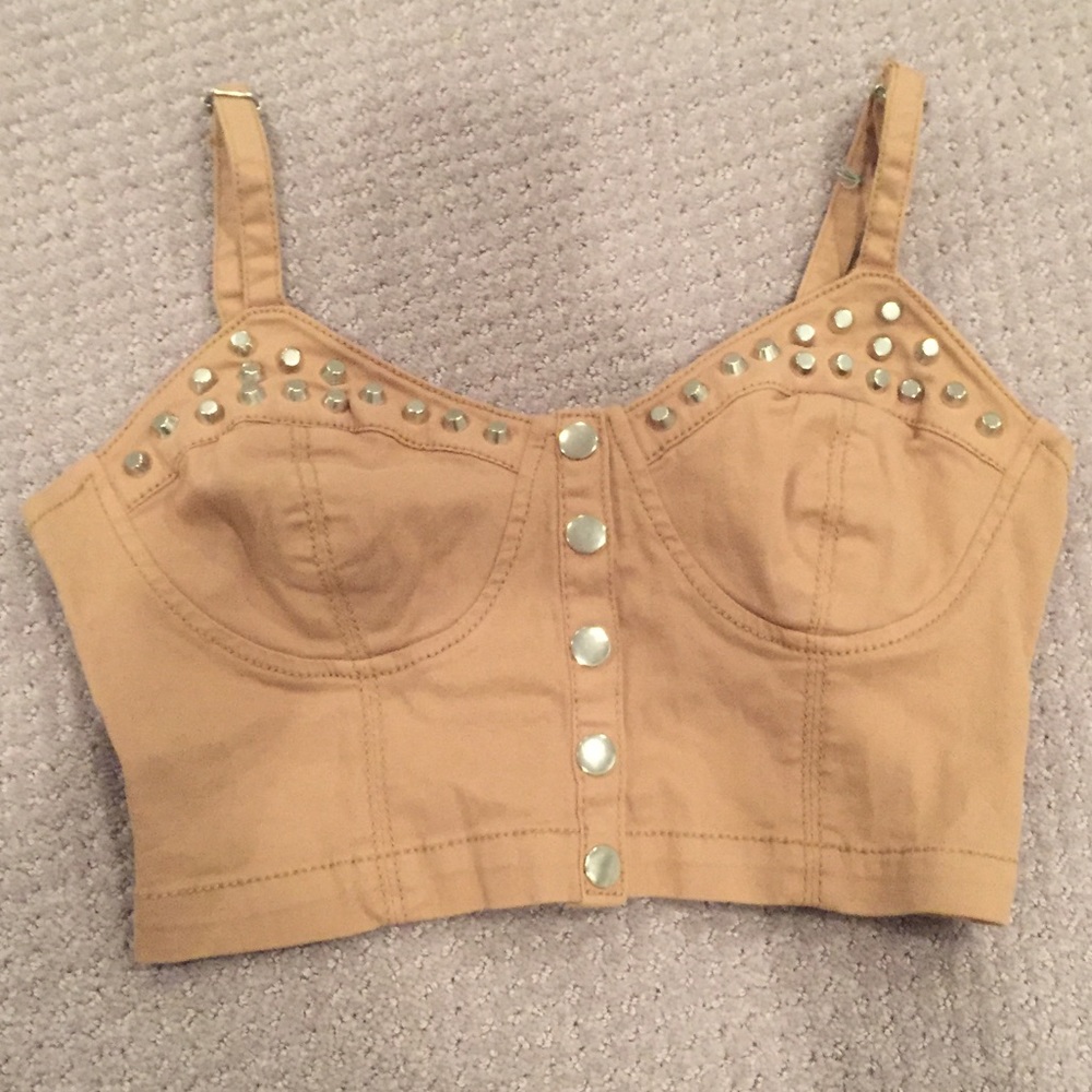 NWT Tan Forever 21 Crop Top