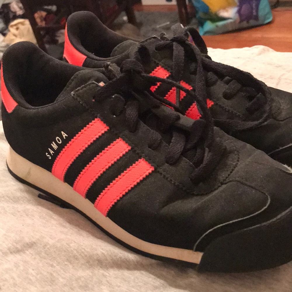 Black and Pink Adidas