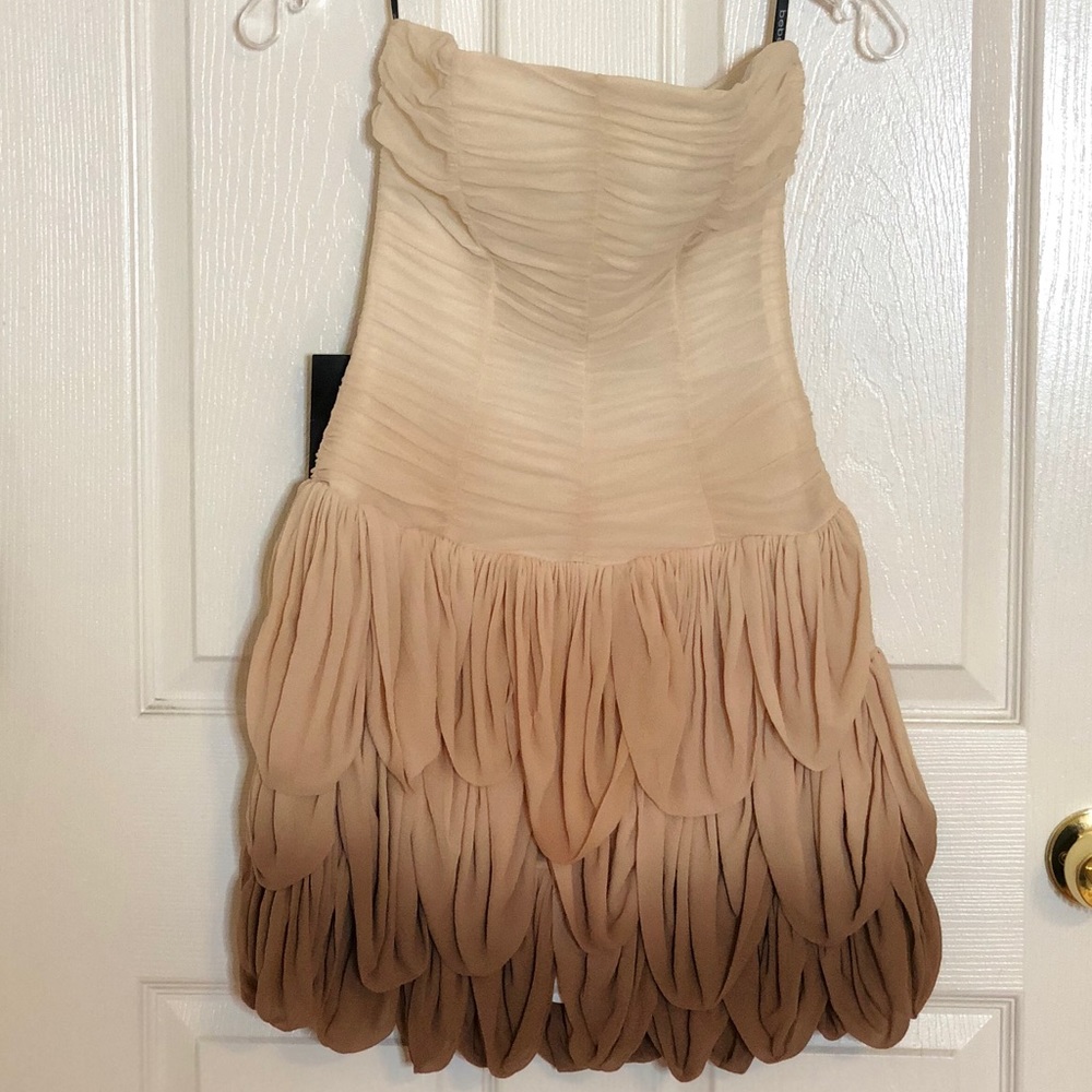 Bebe Corseted Petal Dress