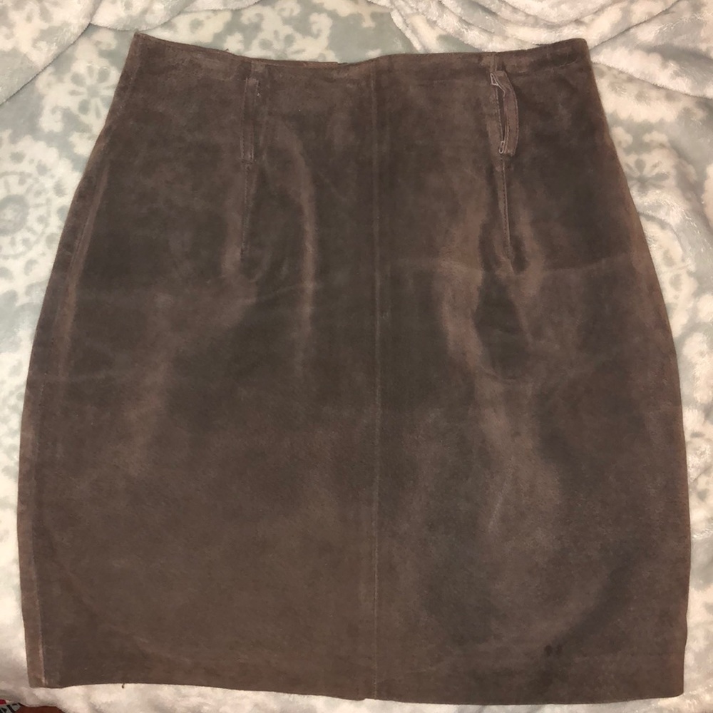 vintage brown suede express skirt!!!