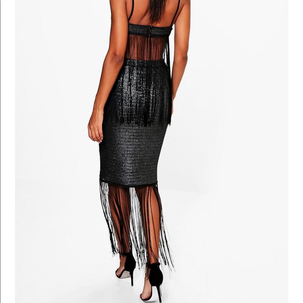 metallic tassel skirt NYE 0/2 *read description *