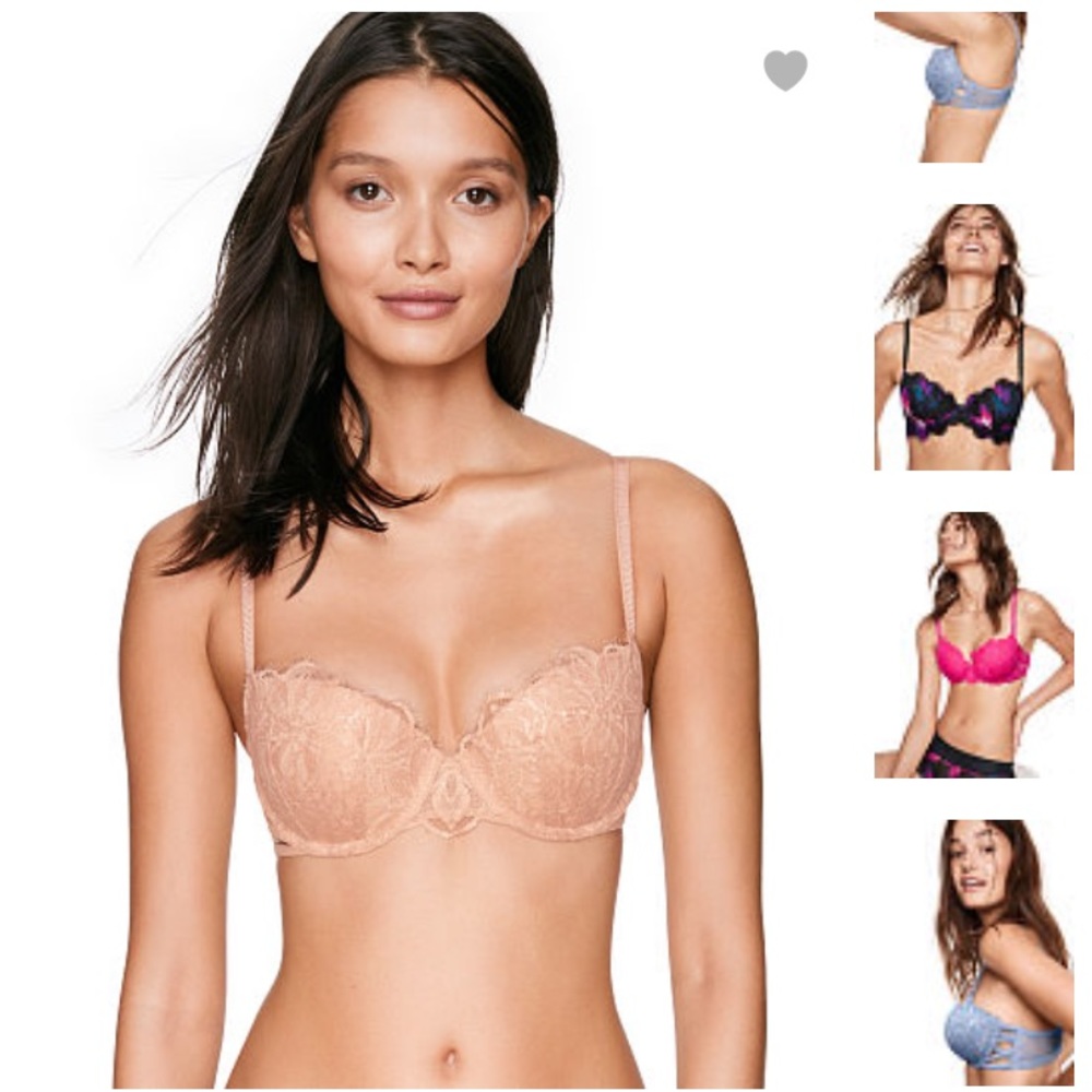 Victoria's Secret PINK Date PushUp Bra & Thong Set