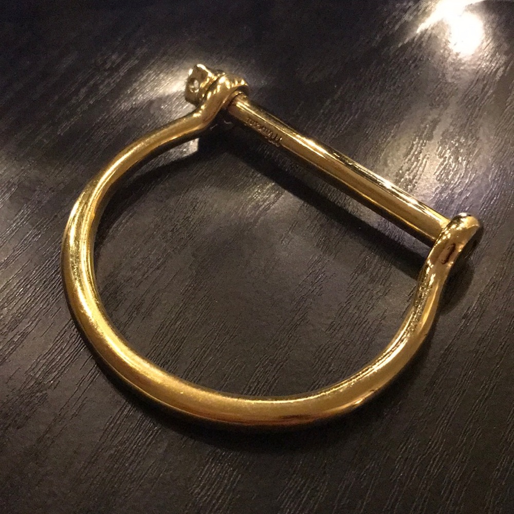 Miansai Gold Screw Cuff Bracelet