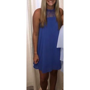LULU’s royal blue shift dress