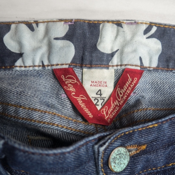LUCKY BRAND DUNGAREES Woman’s Jeans 4/27 regular - Picture 5 of 8