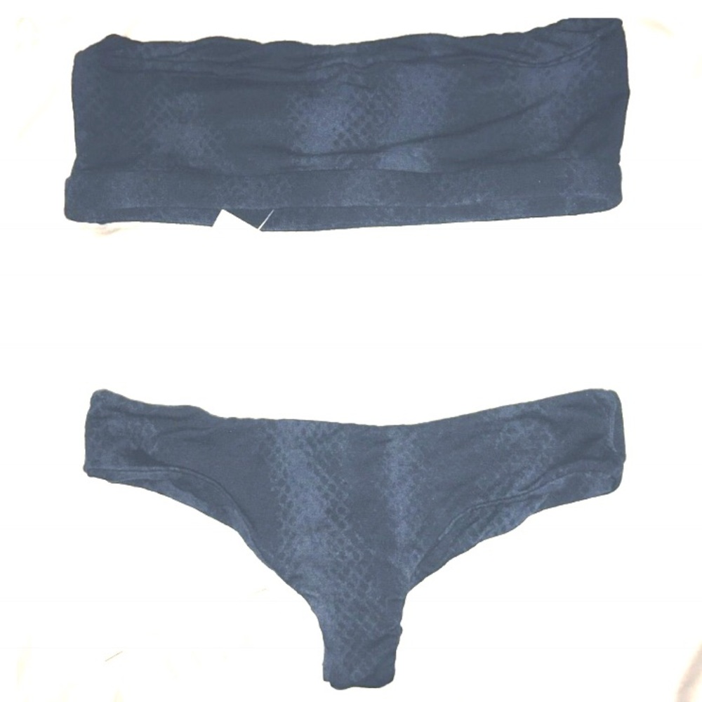 🔥INDAH BODY CHARCOAL SNAKE PRINT BIKINI SET🔥NWT