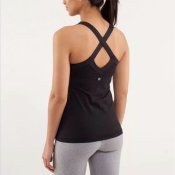 lululemon athletica Tops - Black lululemon yoga tank v neck - GUC