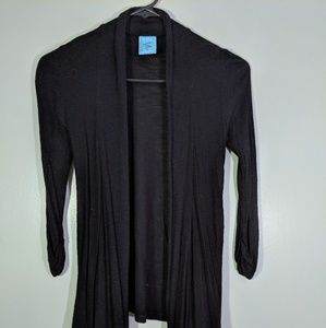 Black open Sweater Cardigan by H.I.P small