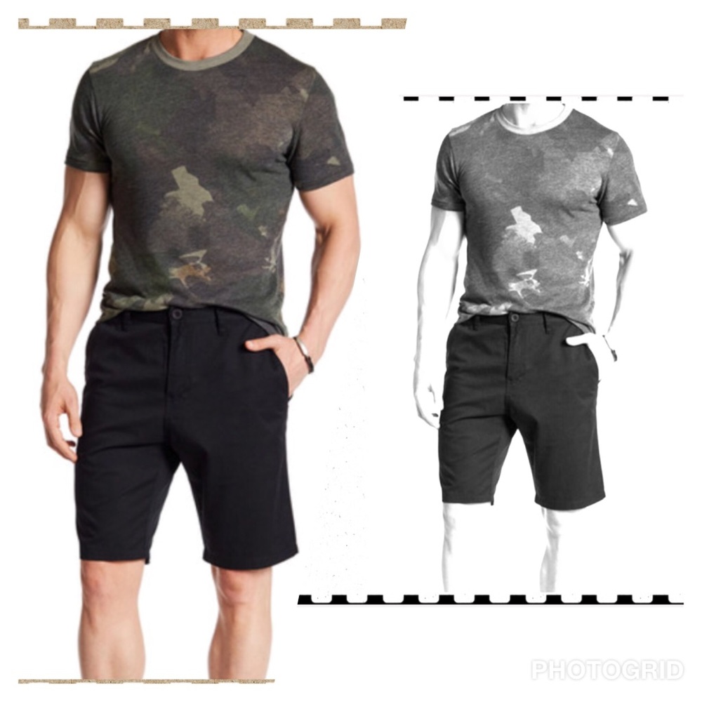 FLAT FRONT STREET SHORTS