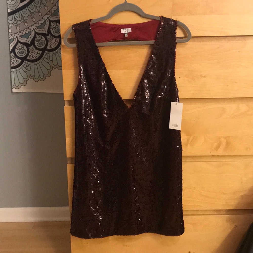 Tobi Red sequins dress (M/M)