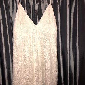 Alice and Olivia small white mini dress