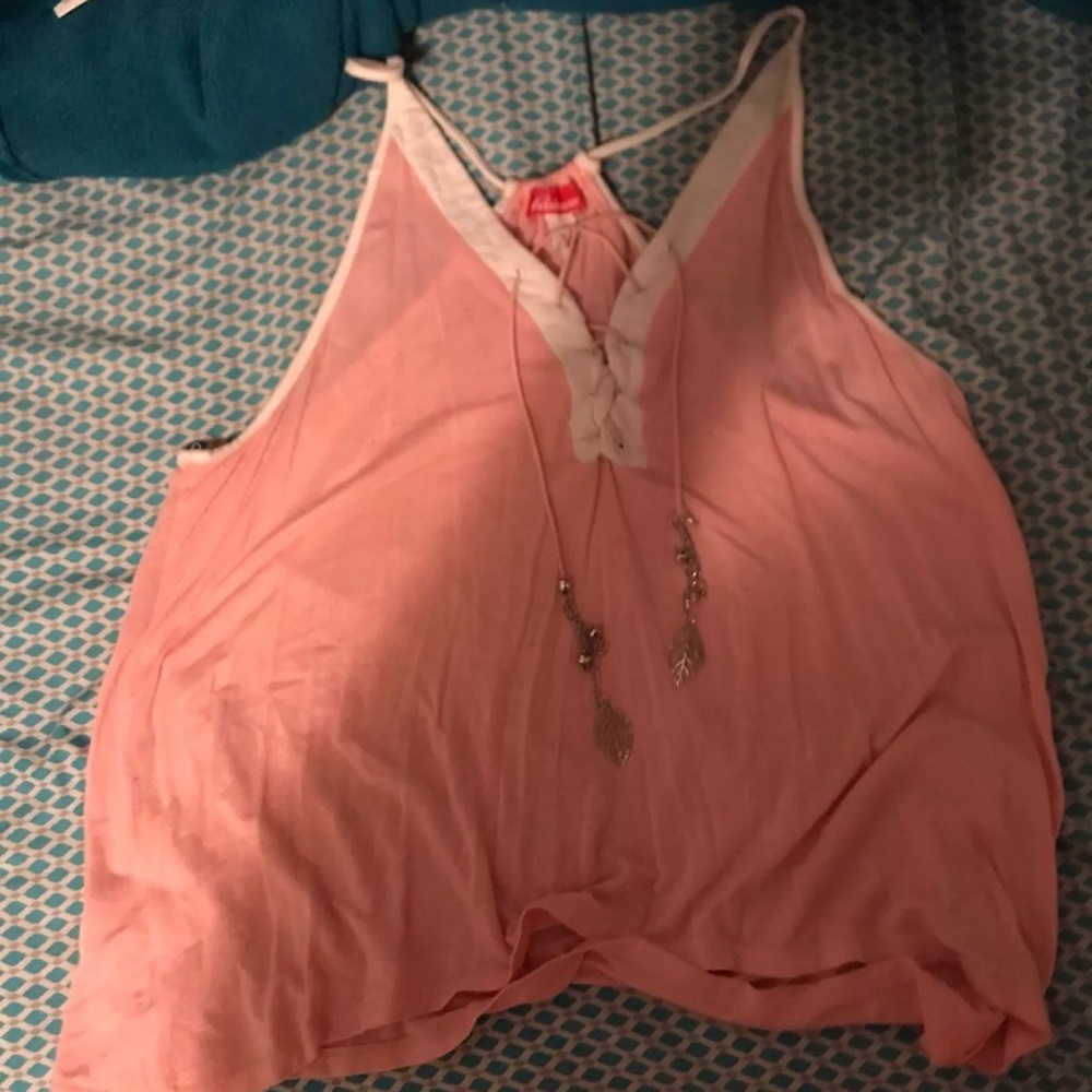 Coral pink top