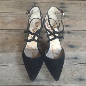 Sam Edelman Black Strappy Heels