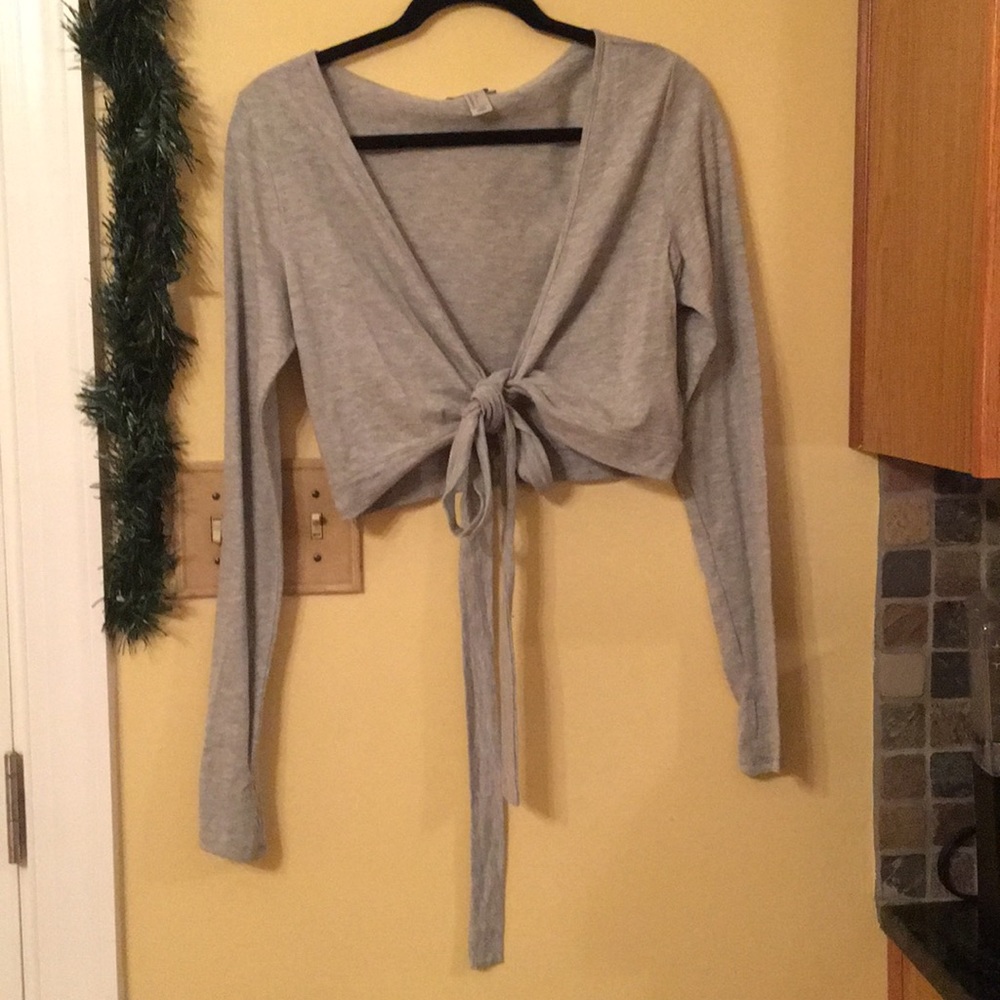 Forever 21 Ballerina Wrap Crop Top