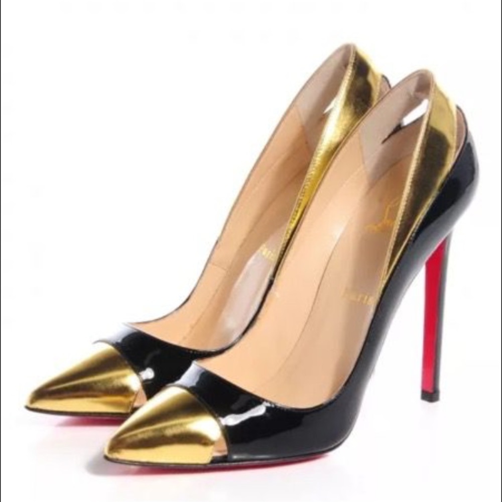Christian Louboutin patent leather duvette120 pump