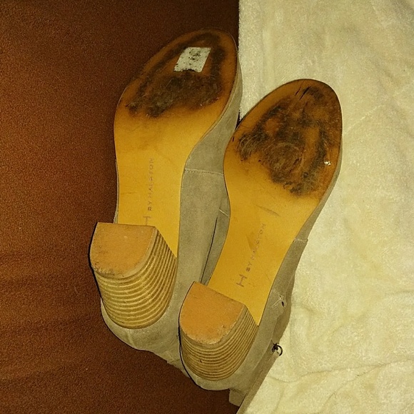 H by Halston tan suede boots