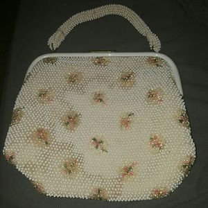 Vintage Lumured Beaded Purse