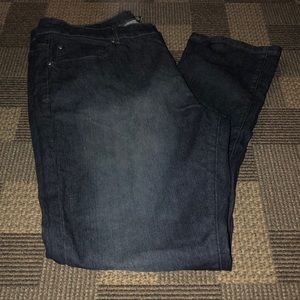 Dark blue denim skinny