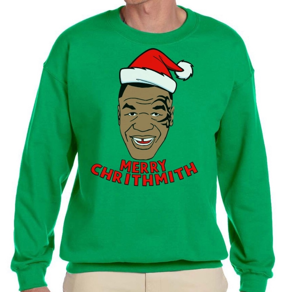 Merry Chrithmith Mike Tyson Ugly Sweater - Men's S