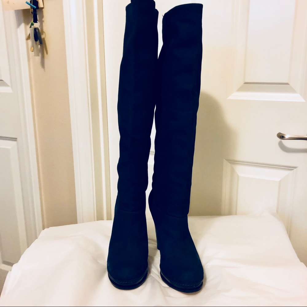 Cole Haan navy blue boots size 8 1/2 M