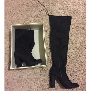New in box thigh high suede boots