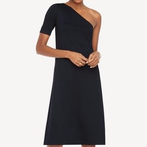 Ann Taylor one-shoulder cocktail dress