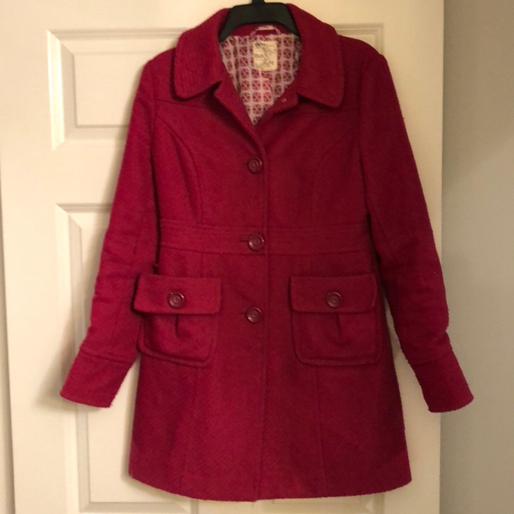 Hot pink coat