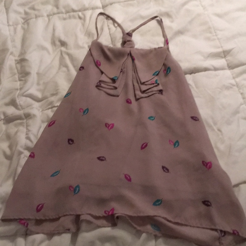 Leafy Grey blouse