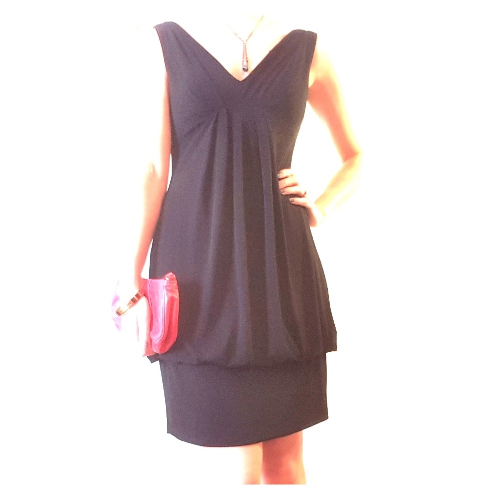Eliza J drape back dress