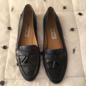 Vintage Midnight Blue Leather Loafers