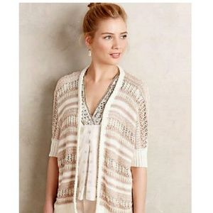 Anthropologie Pointelle Cocoon Cardigan XS/S