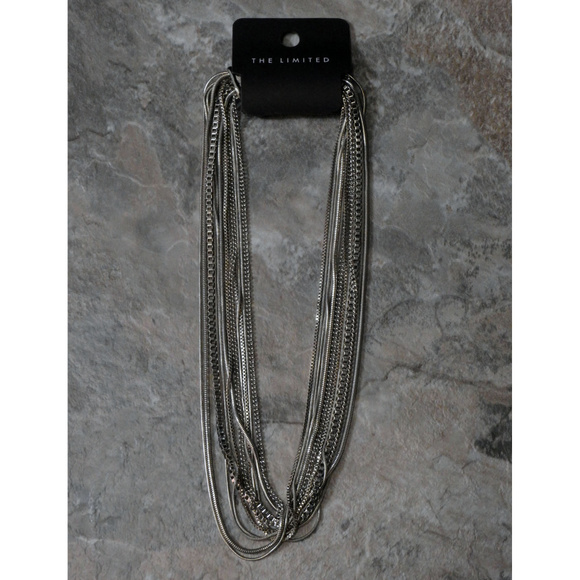 NWT Silver multi strand necklace LTDN76 - Picture 4 of 7