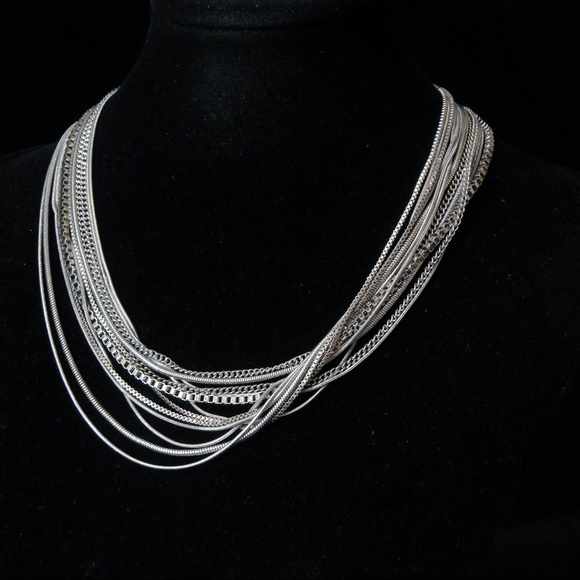The Limited Jewelry - NWT Silver multi strand necklace LTDN76