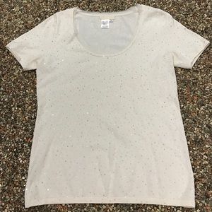 Short sleeve casual white tee
