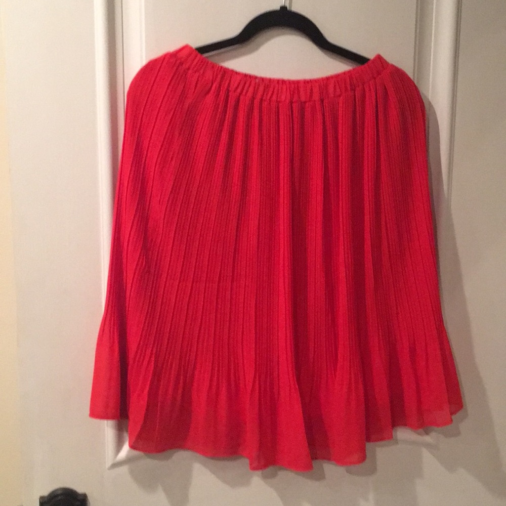 Chiffon RED skirt 💄💋