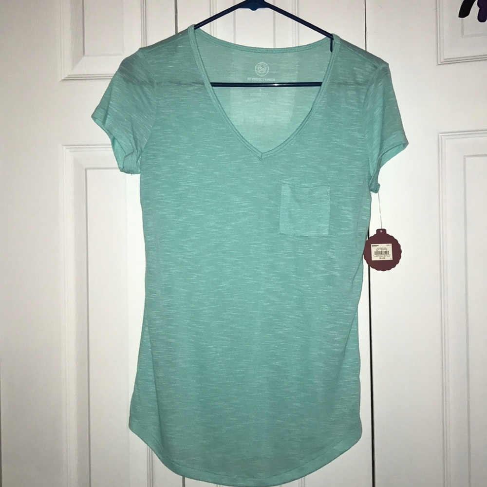 Turquoise solid tshirt