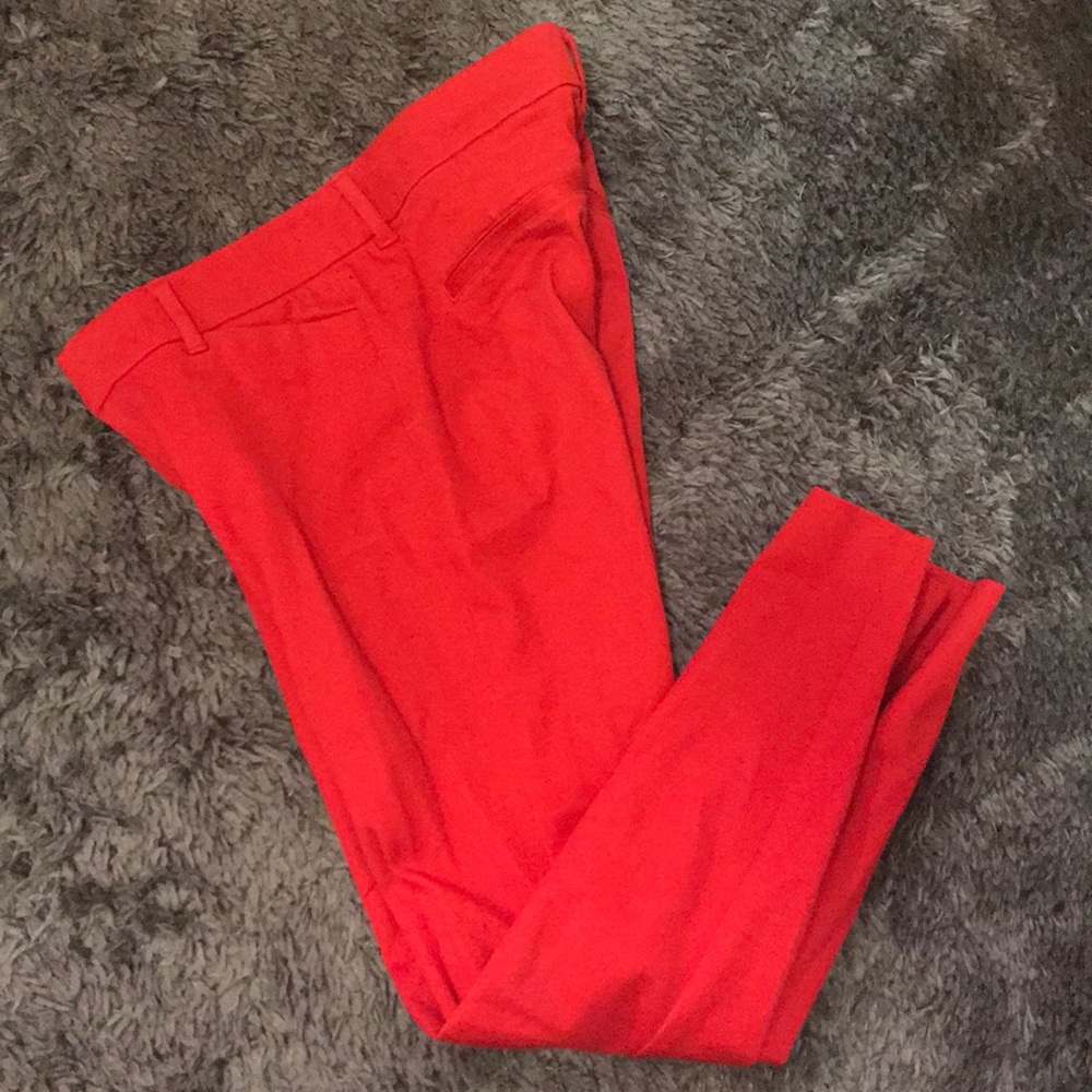 Pixie Cut Red Pants