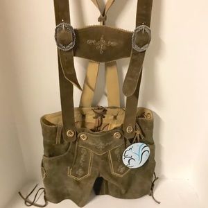 Women’s Marjo Suede Shorts w/ Removable Suspenders