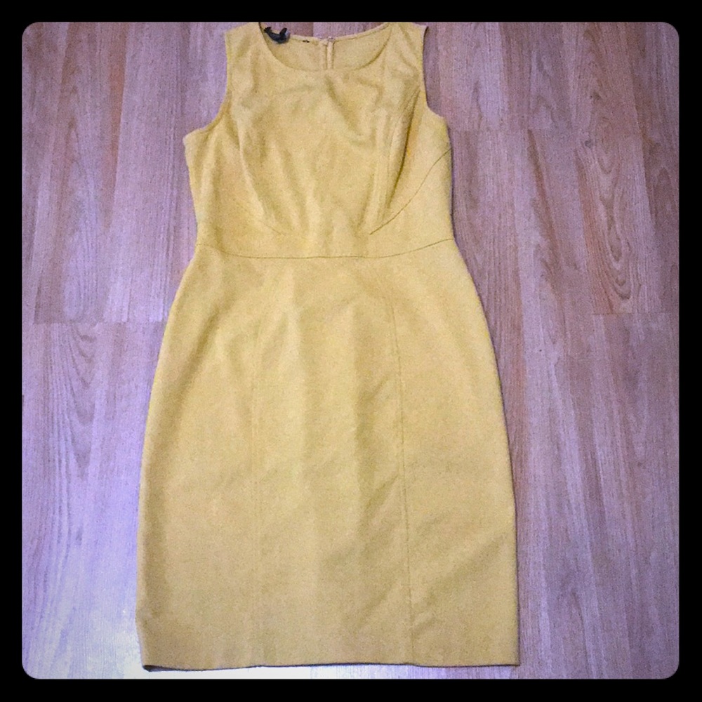 Mustered/Yellow pencil dress